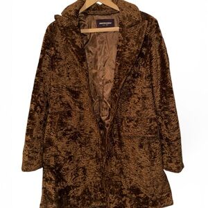 Plush Brown Teddy Coat with Hood